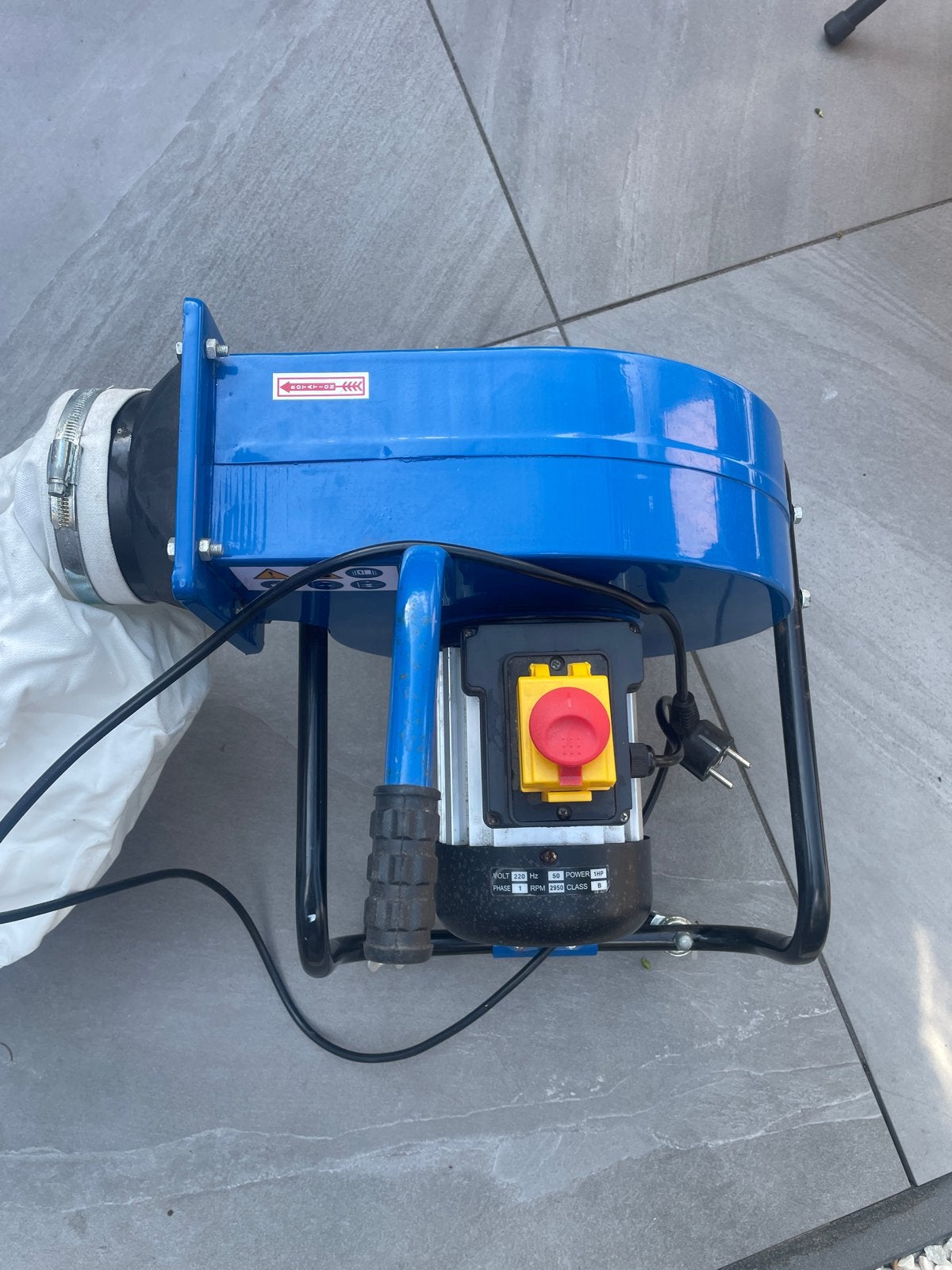 Stofafzuiger 1PK 220V 2950 RPM, Ophalen