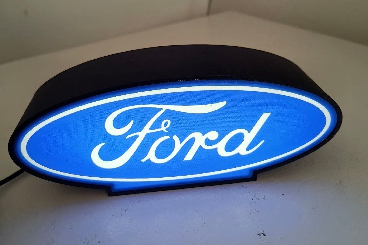 Ford Logo LED Verlicht Reclamebord, Verzenden, Nieuw