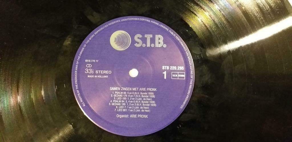 #34 LP Samen zingen met Arie Pronk (zonder hoes), Ophalen of Verzenden, Gebruikt, 12 inch, LP