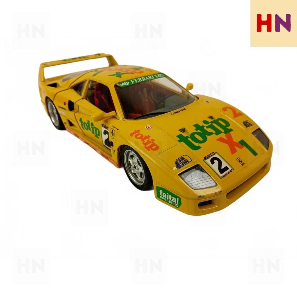 Ferrari F40 1:18 Bburago – Race Uitvoering, Hobby en Vrije tijd, Modelauto's | 1:18, Ophalen, Zo goed als nieuw, Auto, Bburago