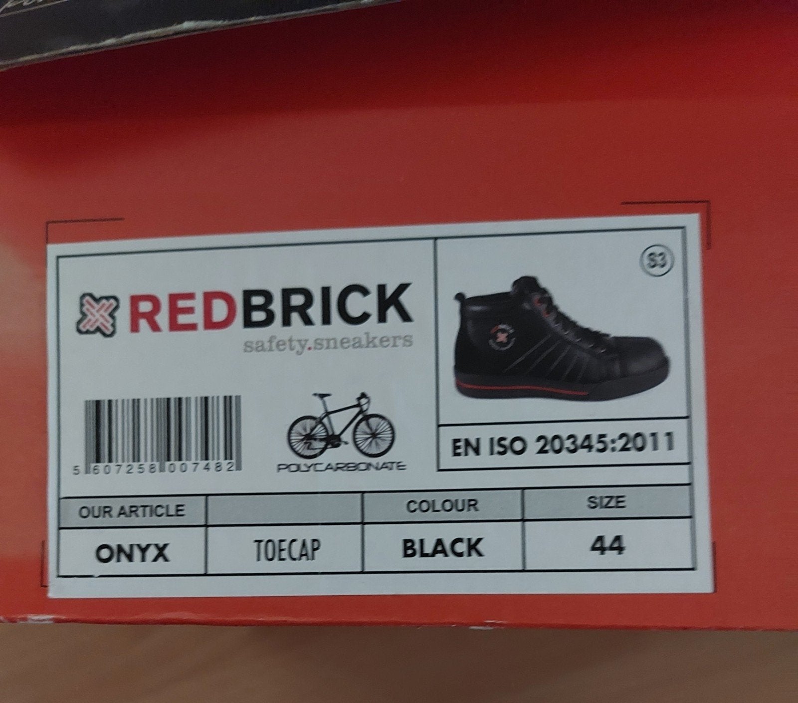 Nieuwe Redbrick Onyx S3 veiligheidsschoenen maat 44, Ophalen, Nieuw