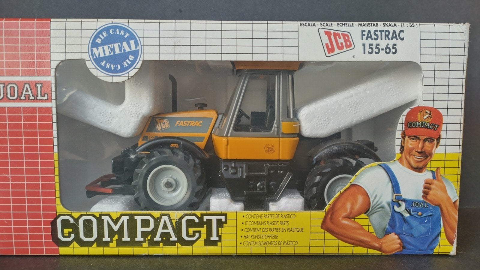 JCB Tractor 135 65 1:35 Joal Compact Pol, Verzenden, ., Tractor of Landbouw, Zo goed als nieuw