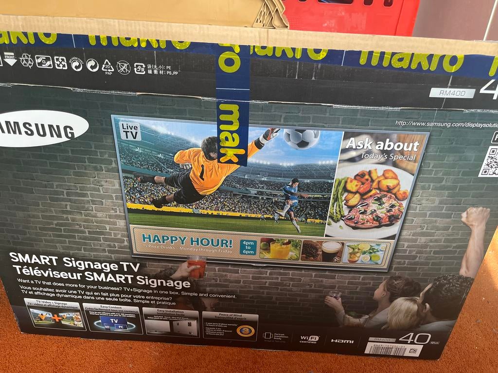 Samsung Smart Signage TV 40 inch, Audio, Tv en Foto, Televisies, LED, 50 Hz, Ophalen of Verzenden, Zo goed als nieuw