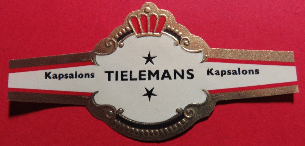 Tielemans Kapsalons reclamebandje, Verzenden, Gebruikt, Sigarenbandjes