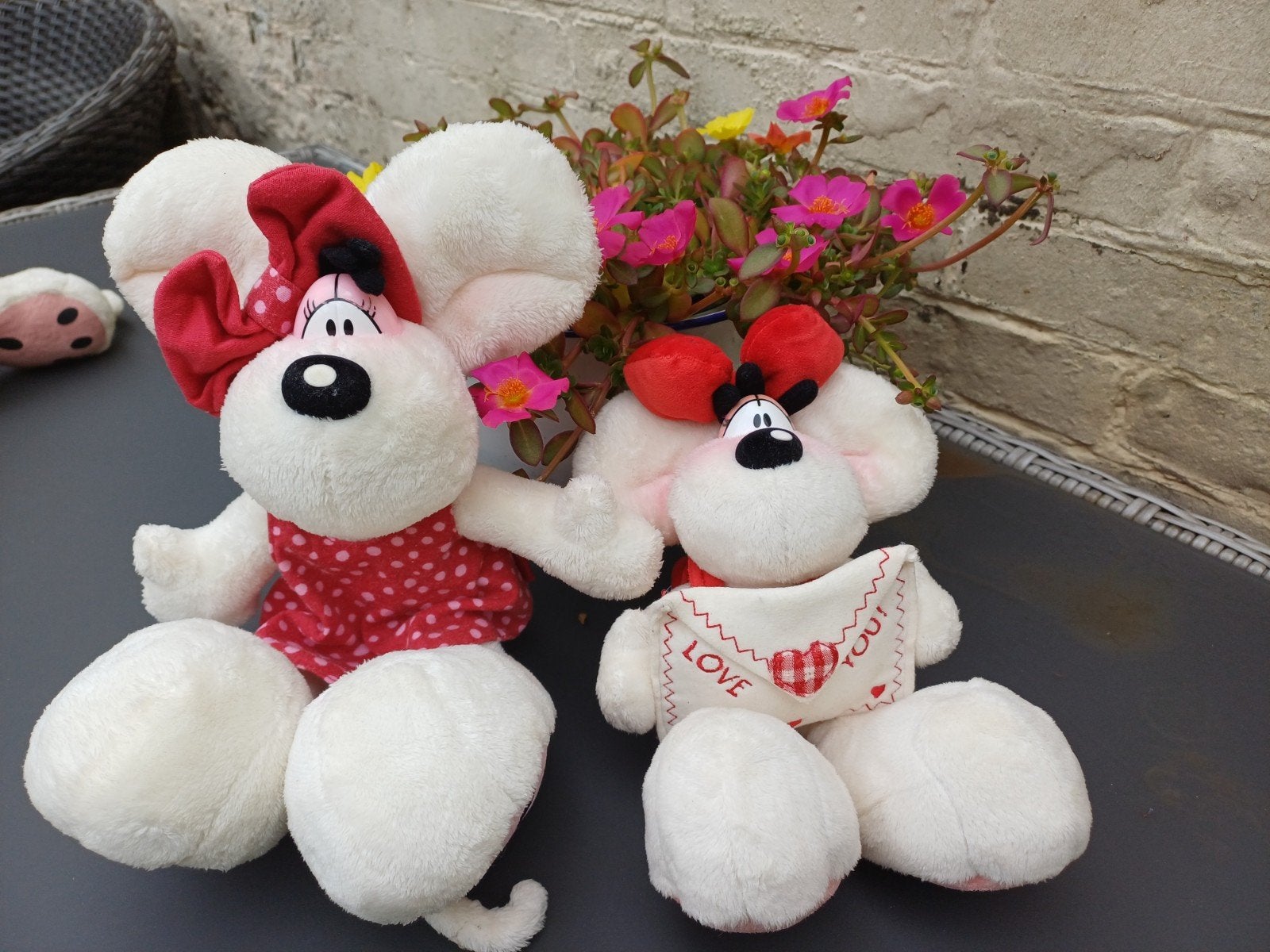 Diddlina muizen knuffels - set van 2, Muis, Gebruikt, Overige merken, Overige karakters