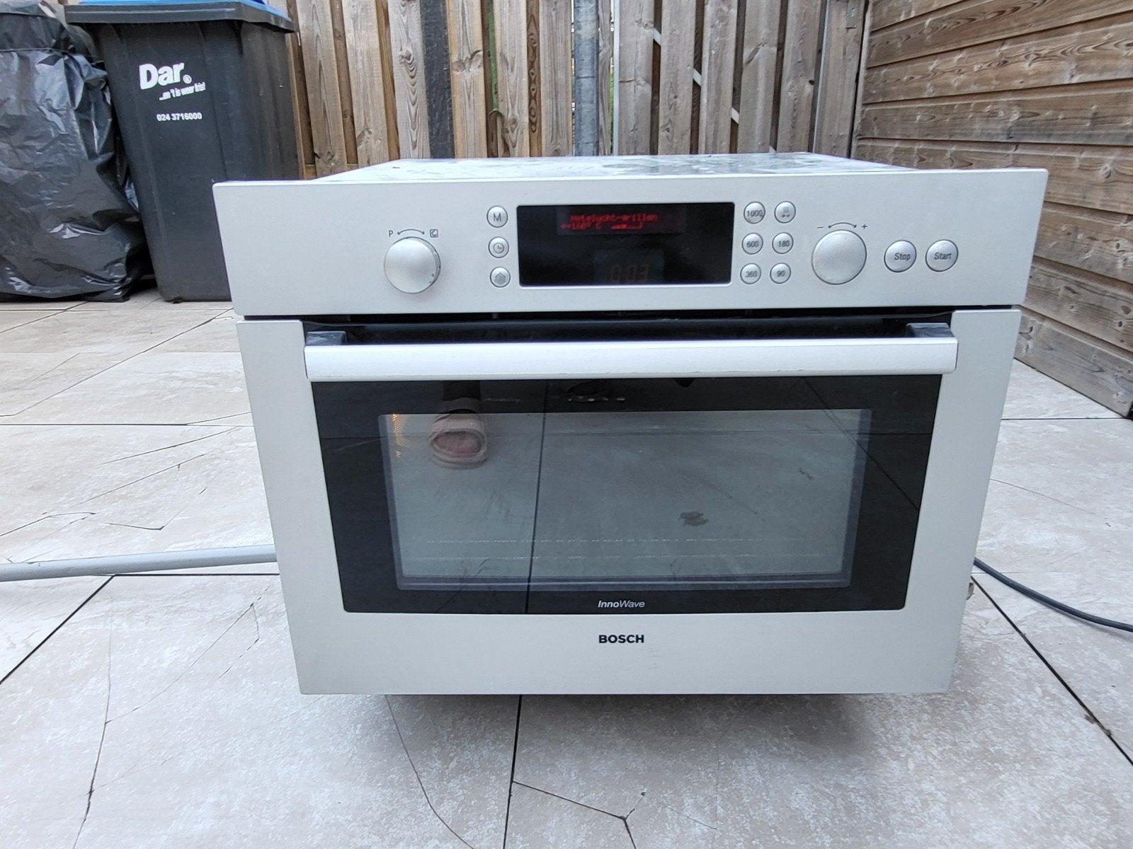 BOSCH INBOUW COMBI OVEN EN MAGNETRON, Ophalen of Verzenden, Zo goed als nieuw, Hete lucht