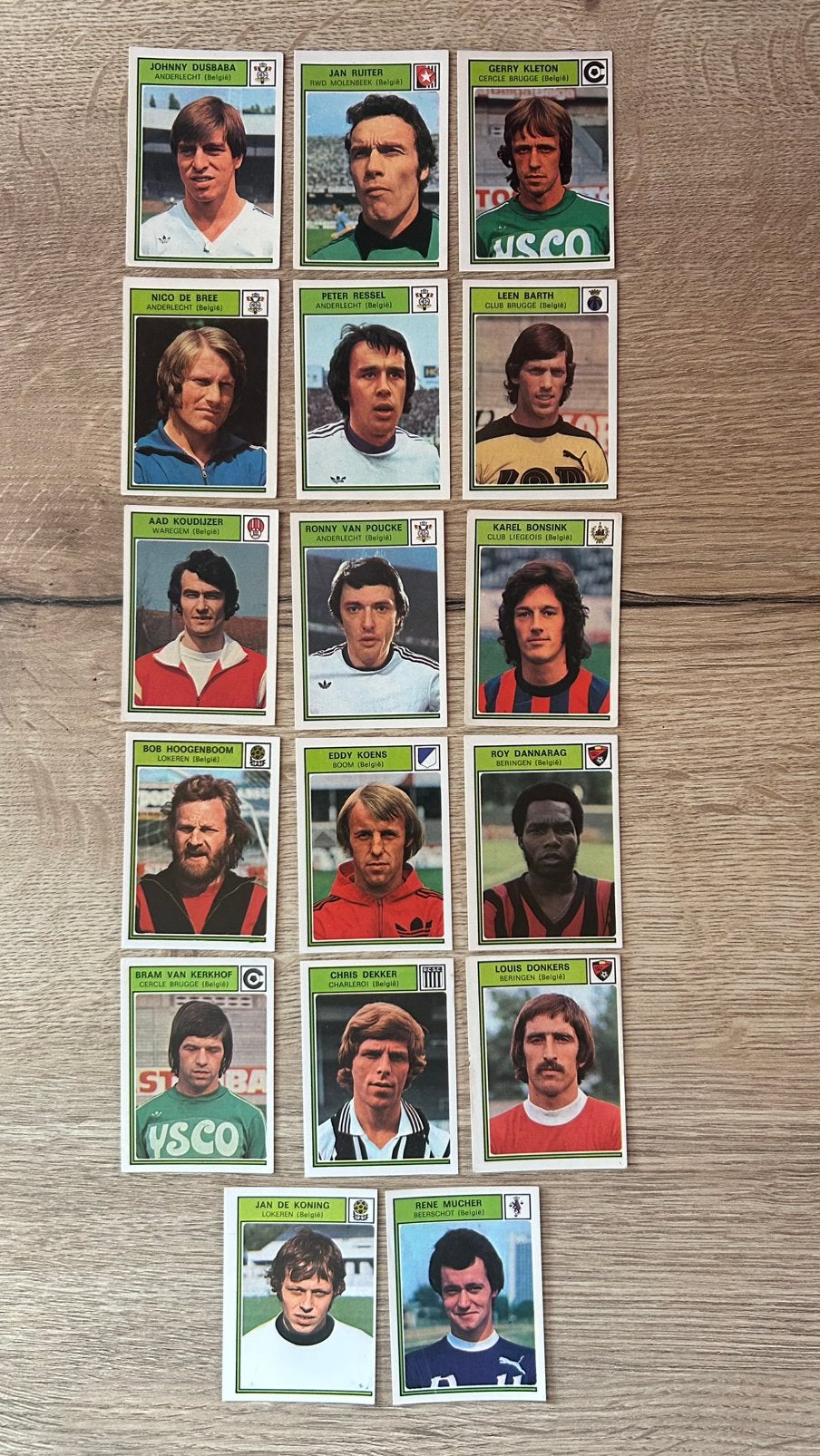 Panini Voetbal 78 plaatjes buitenlandse spelers 17x, Ophalen of Verzenden, Zo goed als nieuw, Meerdere plaatjes