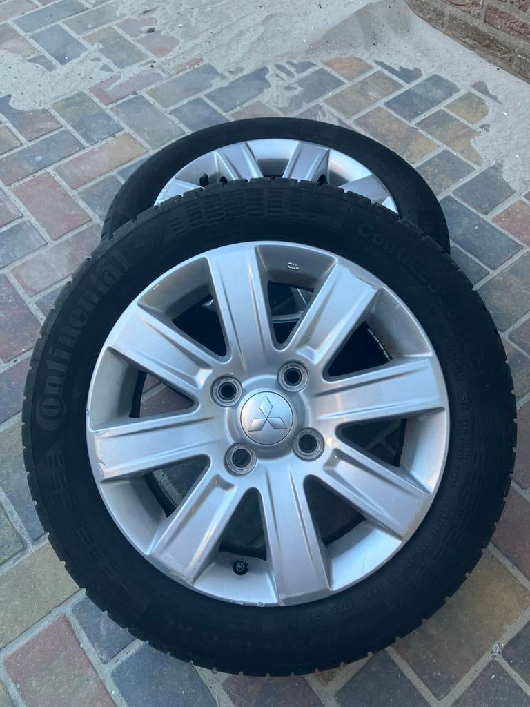 Mitsubishi LM velgen en nw zomerbanden, Ophalen of Verzenden, Zo goed als nieuw