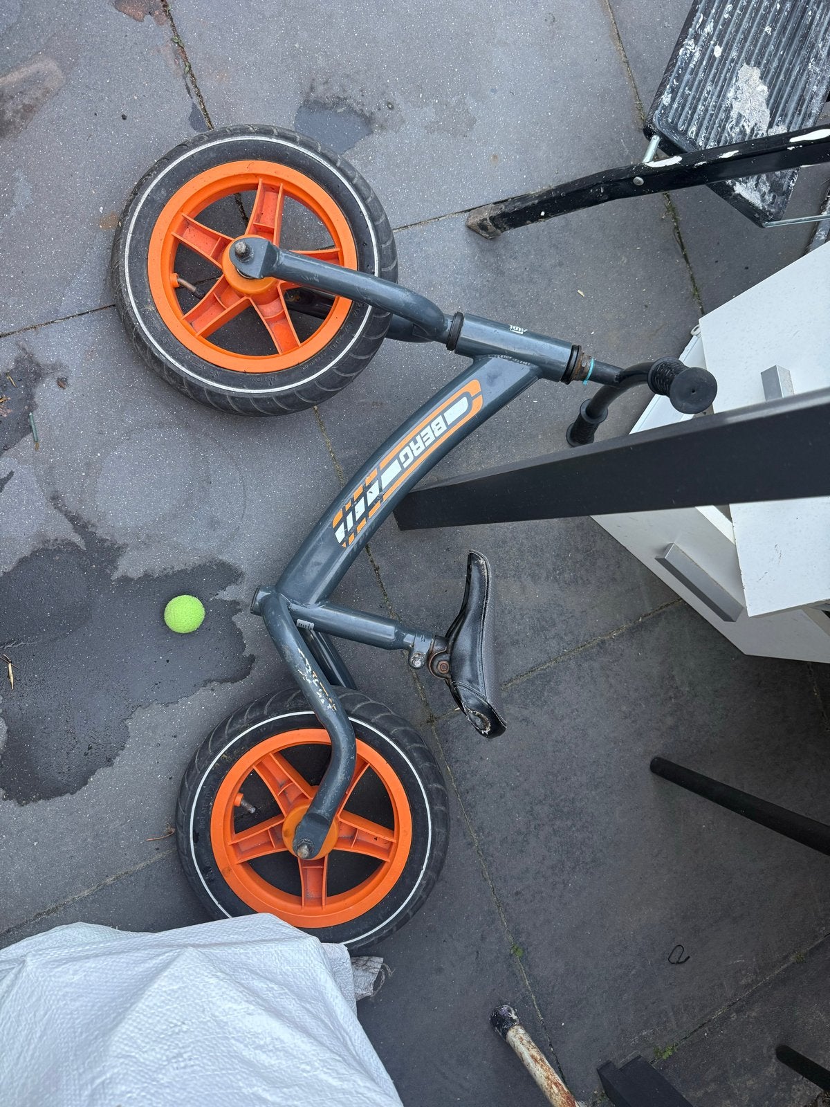BERG Biky Loopfiets Grijs/Oranje - Gebruikt, Ophalen, Gebruikt, Loopfiets