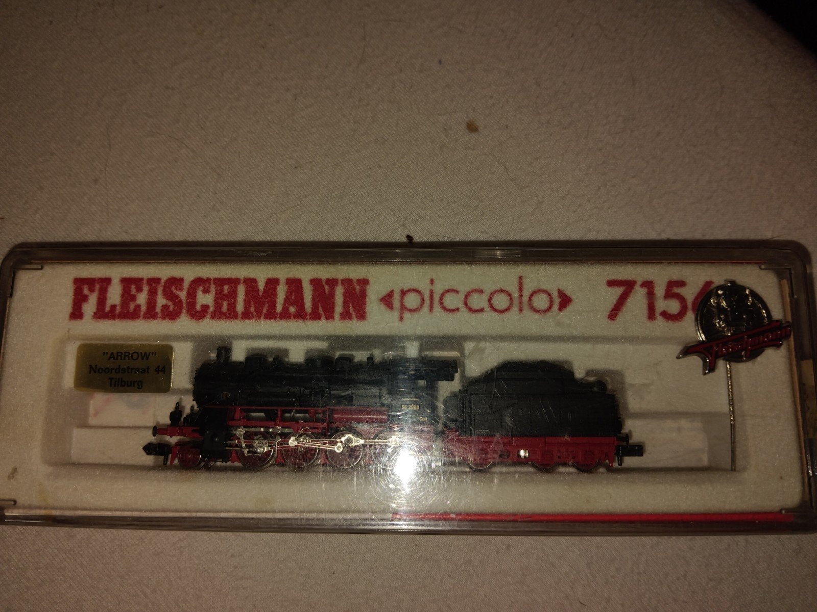 Fleischmann Piccolo 7156 Stoomlocomotief met Tender', Gebruikt, Fleischmann, Ophalen of Verzenden, Analoog
