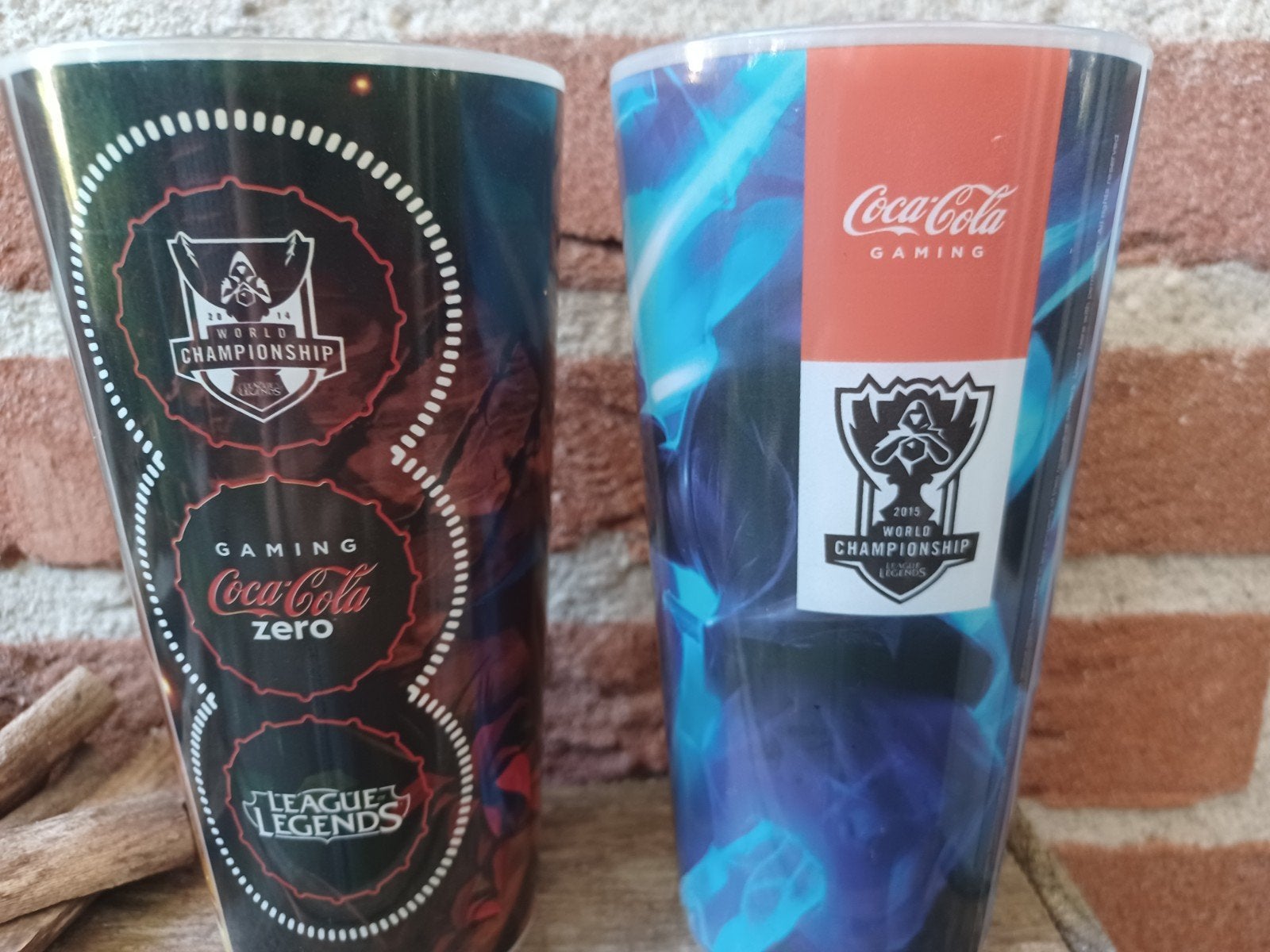 League of Legends Coca Cola Gaming bekers (2 stuks), Ophalen of Verzenden, Zo goed als nieuw