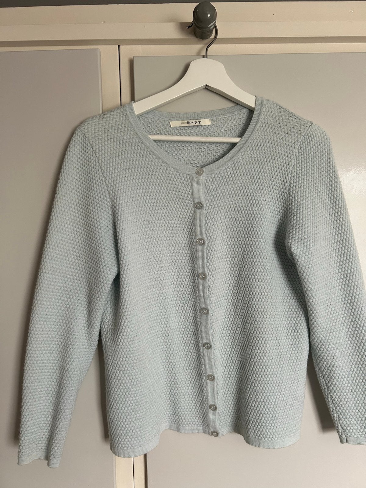 Sibin Linnebjerg Vestje - Lichtblauw, Maat L, Kleding | Dames, Truien en Vesten, Zo goed als nieuw, Maat 42/44 (L), Blauw, Ophalen of Verzenden