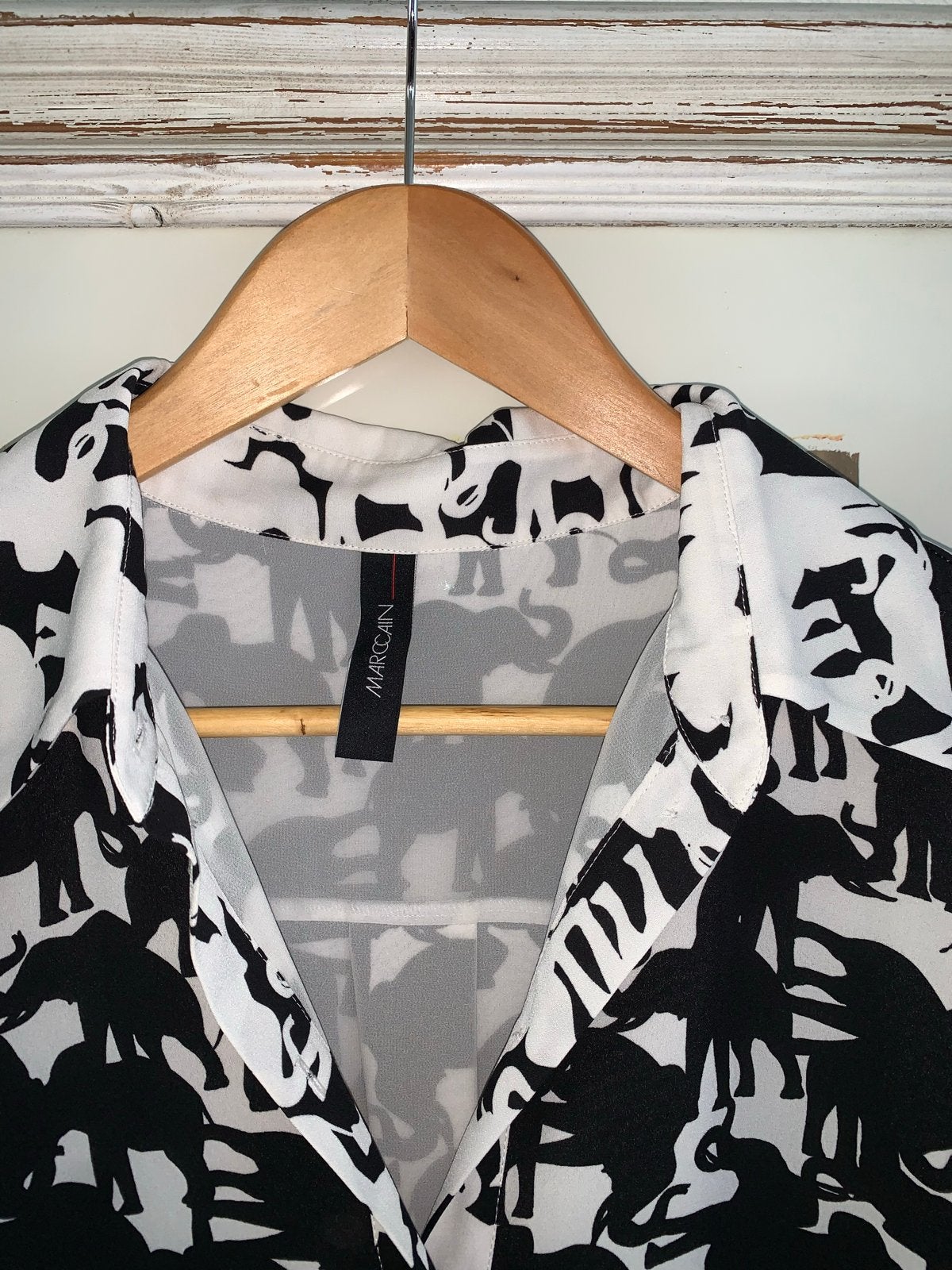 Marc Cain jurk met olifantenprint maat XL NIEUW, Kleding | Dames, Zwart, Maat 46/48 (XL) of groter, Nieuw, Ophalen of Verzenden