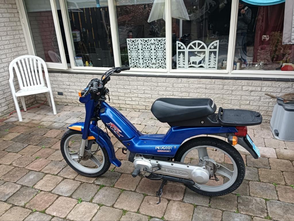 Peugeot Fox Bromfiets - Blauw, Goede Staat, Ophalen of Verzenden