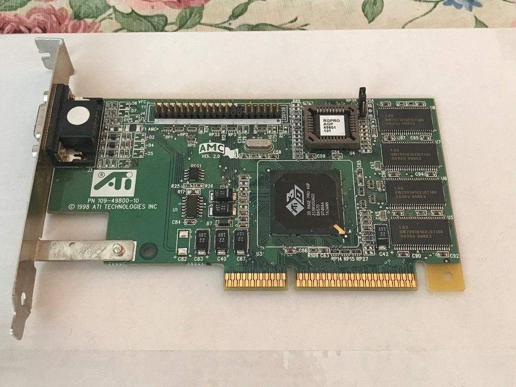 ATI 3D RAGE PRO AGP Grafische Kaart (Vintage), Ophalen of Verzenden, ATI