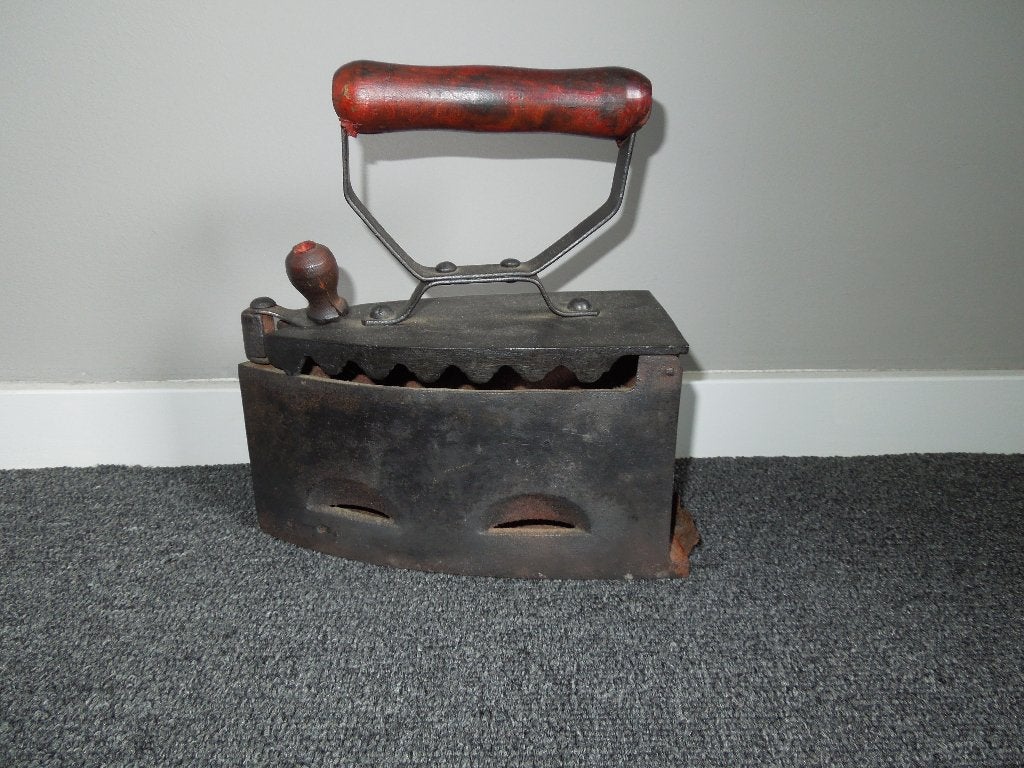 Zware grotere antieke strijkbout van gietijzer, Antiek en Kunst, Ophalen of Verzenden