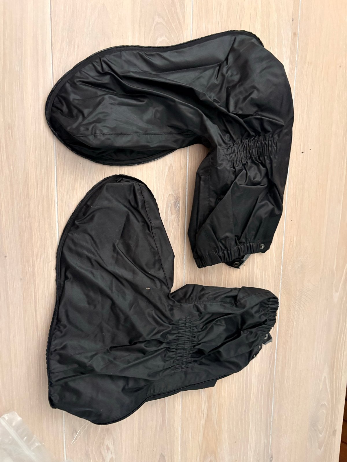 Zwarte waterdichte motorlaars regenoverschoenen, Ophalen of Verzenden, Gebruikt