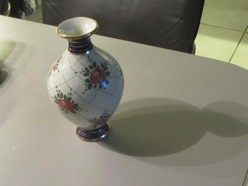 Antiek vaasje Vintage Flora Gouda Holland keramiek, Antiek en Kunst, Antiek | Keramiek en Aardewerk, Ophalen of Verzenden