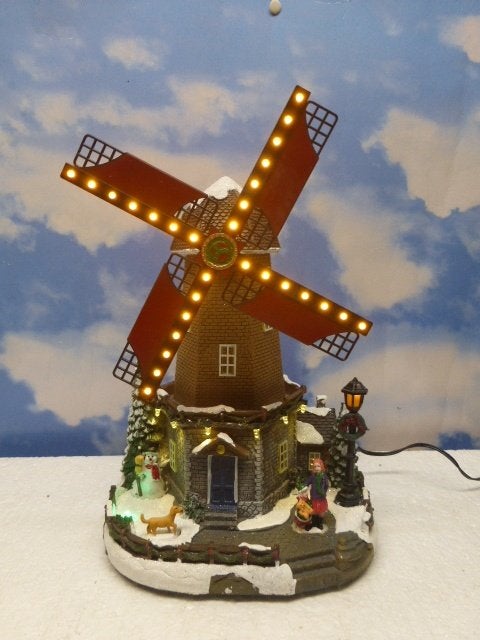 luville Windmill molen kerstdorp kersthuisjes accessoire, Ophalen of Verzenden, Zo goed als nieuw