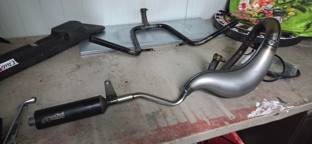 Polini top one uitlaat gilera citta, vespa ciao, Ophalen of Verzenden, Zo goed als nieuw, Uitlaat
