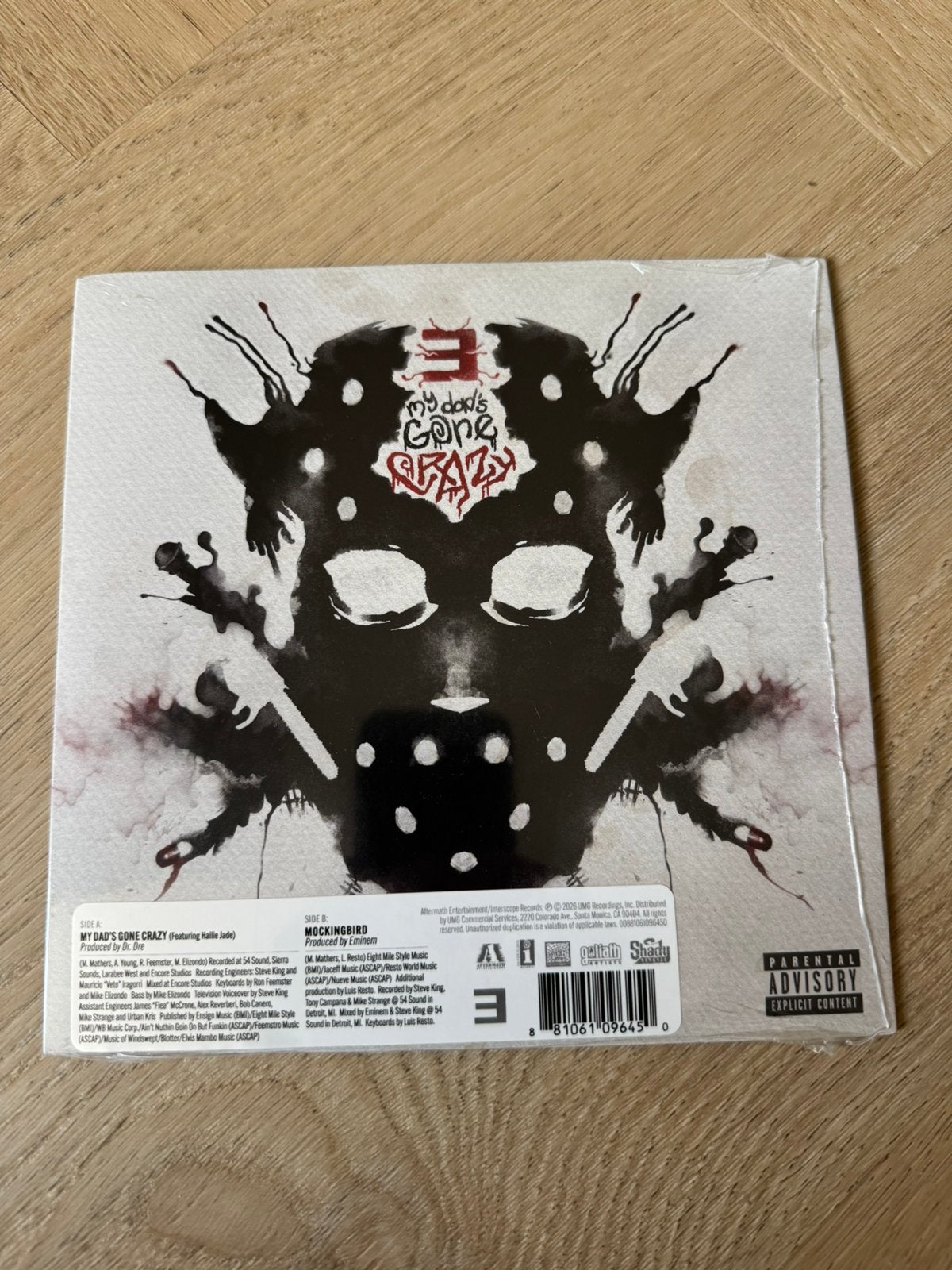 Eminem - My Dad’s Gone Crazy / Mockingbird 7” vinyl (SEALED), Ophalen, 7 inch, Limited edition, Nieuw in verpakking