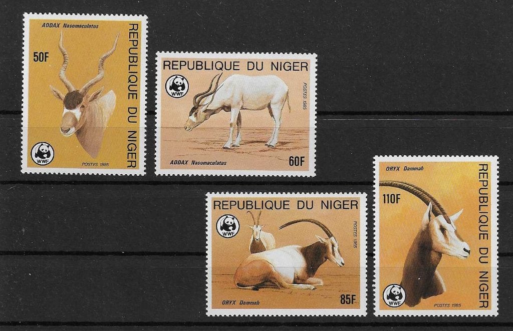 hvdhr WWF/WNF 82 wilde dieren oryx complete postfris 1985, Postzegels en Munten, Ophalen of Verzenden, Postfris, Dier of Natuur