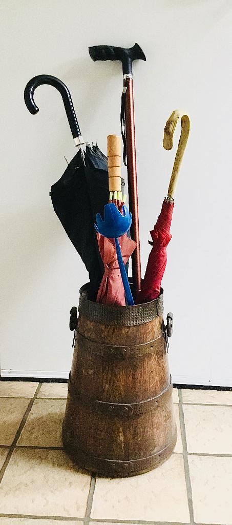Houten paraplubak, Ophalen, Gebruikt, Hout