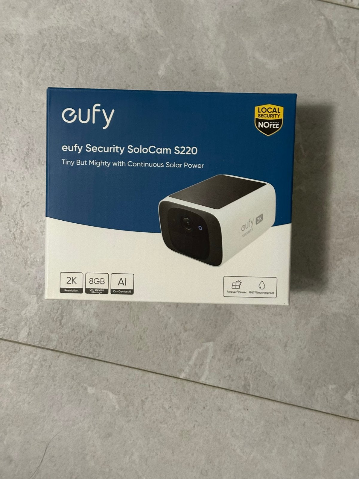 Eufy Security SoloCam S220 - Draadloze Buitencamera, Ophalen of Verzenden, Nieuw, Buitencamera