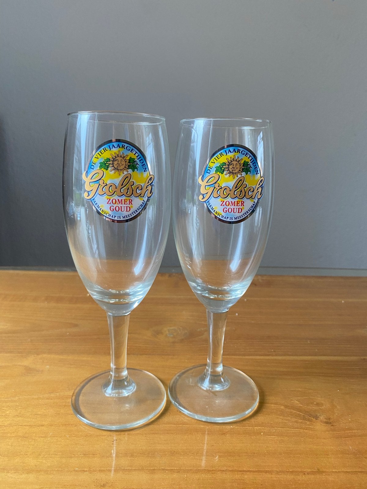 Grolsch glazen voor de verzamelaars, Ophalen of Verzenden, Gebruikt, Bierglas