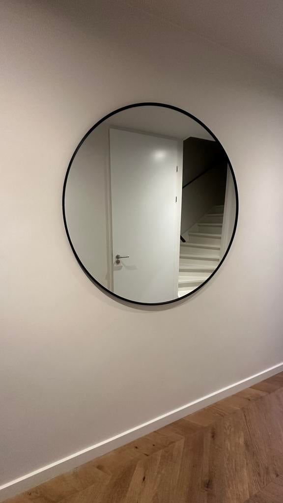 Ronde spiegel 120cm, Ophalen, Zo goed als nieuw, Rond, 100 tot 125 cm