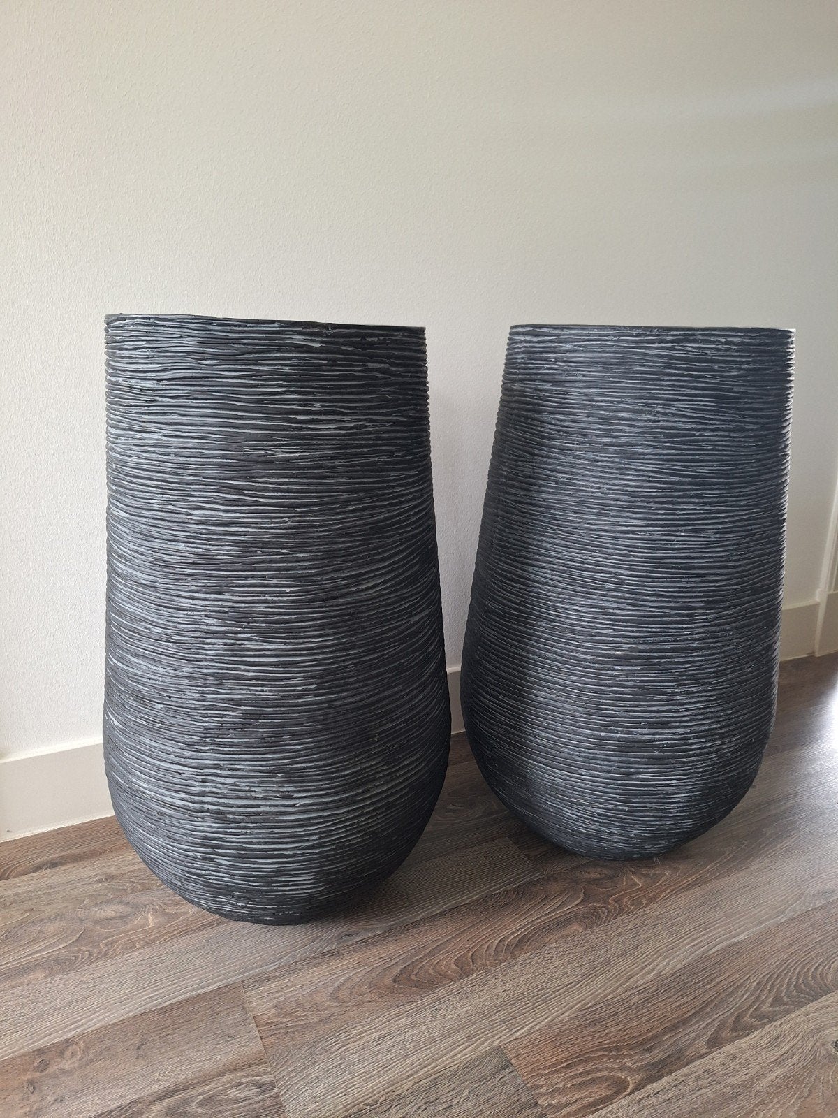 2 capi europe rib bloempotten, Rond, Aardewerk, 70 cm of meer, Ophalen
