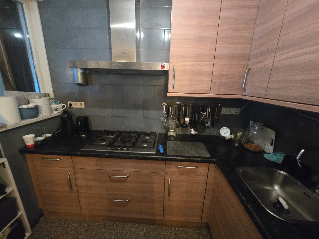 Keuken, Huis en Inrichting, Keuken | Complete keukens, Ophalen, Gebruikt, Bruin, Hoekkeuken