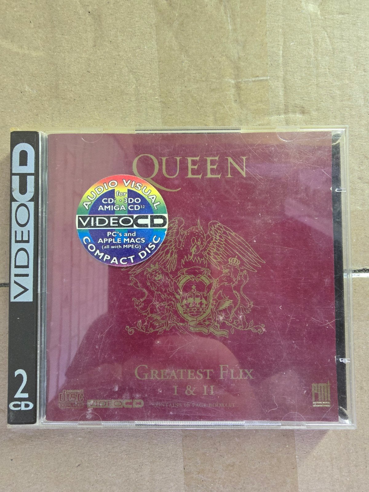 Queen - Greatest Flix I & II VideoCD (2 discs), Alle leeftijden, Ophalen of Verzenden, Gebruikt