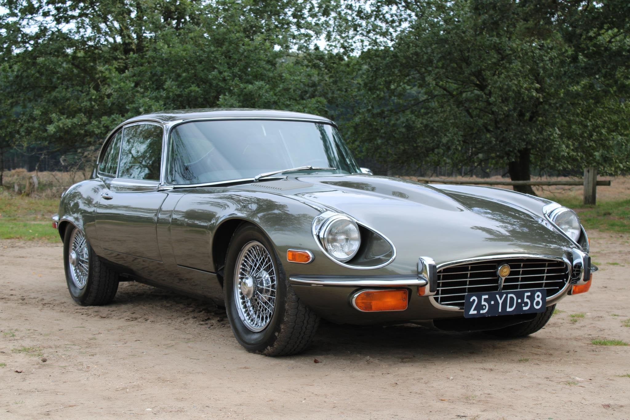 Jaguar "E" Type 5.3 V12 Nederlands mooiste Jaguar E-Type FHC, Achterwielaandrijving, Gebruikt, Zwart, 12 cilinders