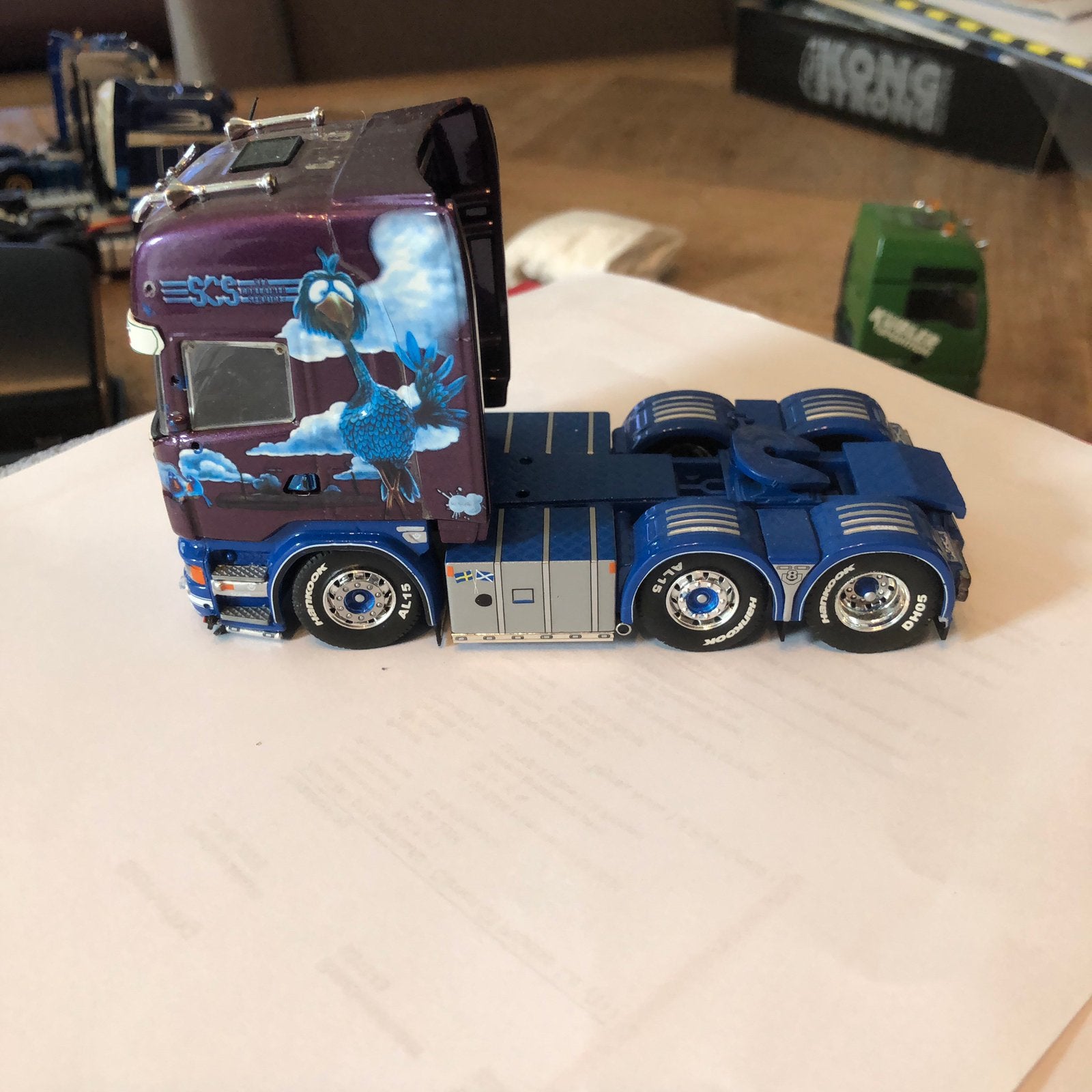 SCANIA TREKKER. VOORBESTURING   special  paint, Ophalen of Verzenden, Zo goed als nieuw, Bus of Vrachtwagen, Tekno