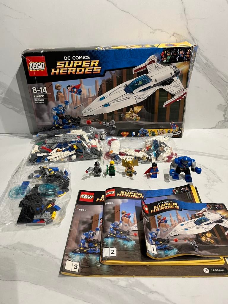 Lego Marvel Super Heroes 76028 Darkseid invasion, Ophalen, Zo goed als nieuw, Complete set, Lego