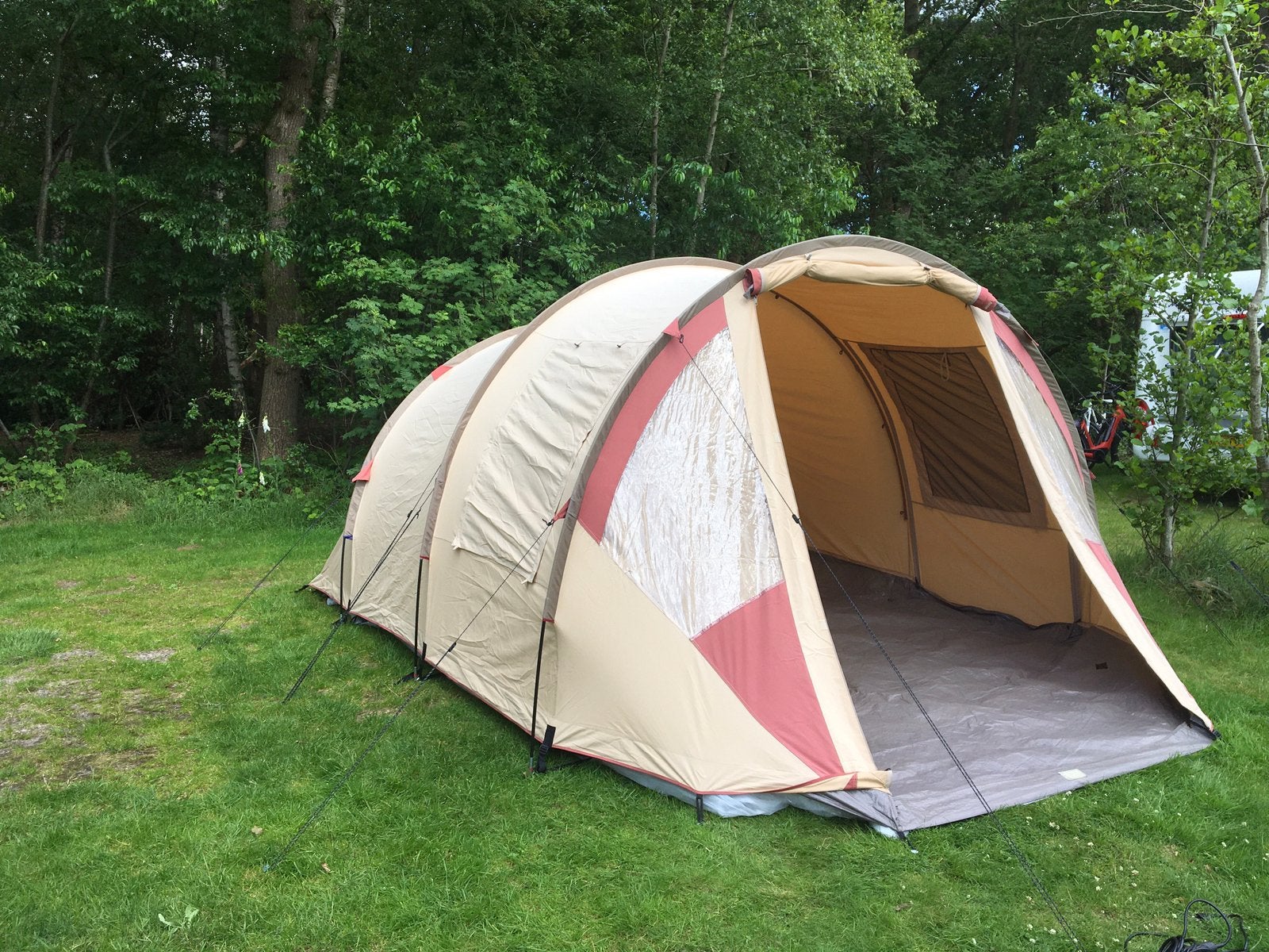 4 persoons safarica cheetah tc tunneltent, Caravans en Kamperen, Ophalen of Verzenden, Gebruikt, Tot en met 4