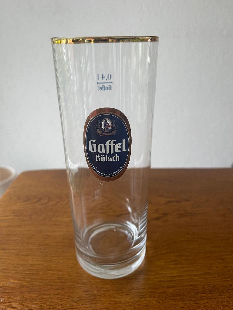 Bierglas "Gaffel Kölsch" of "Kassel Kölsch" 0,4 Liter Nieuw, Verzamelen, Ophalen of Verzenden, Nieuw, Glas of Glazen, Overige merken