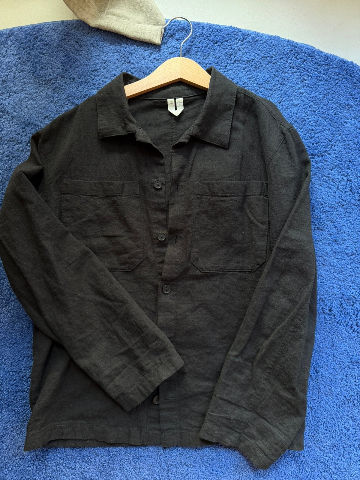 Arket linnen overhemd blouse zwart boys maat 140 9-10 jaar, Ophalen of Verzenden, Zo goed als nieuw, Jongen, Overhemd of Blouse