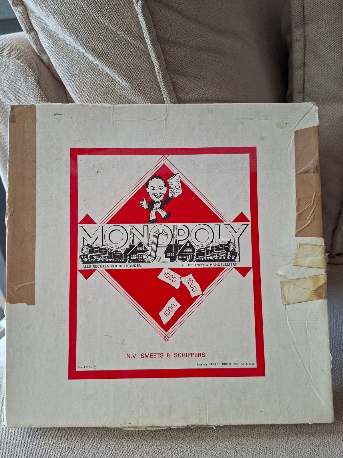 Vintage Monopoly Bordspel - N.V. Smeets & Schippers, Hobby en Vrije tijd, Gezelschapsspellen | Bordspellen, Vijf spelers of meer