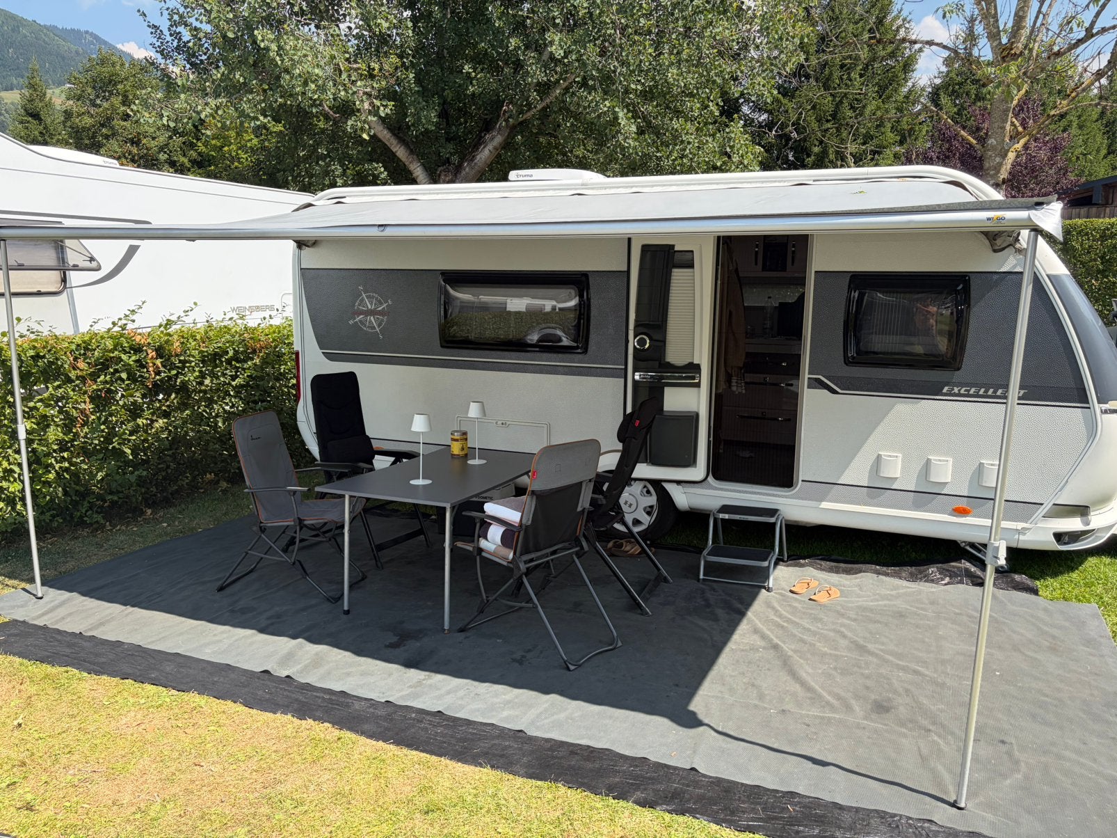 Excellent 495 WFB, Airco | Mover | zakluifel + vele extra’s, Caravans en Kamperen, Rondzit, Hobby, Ringverwarming, Particulier