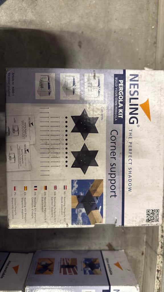 Nesling Pergola Kit – Corner Support + Connection Supports, Tuin en Terras, Palen, Balken en Planken, Nieuw, Palen, 250 cm of meer