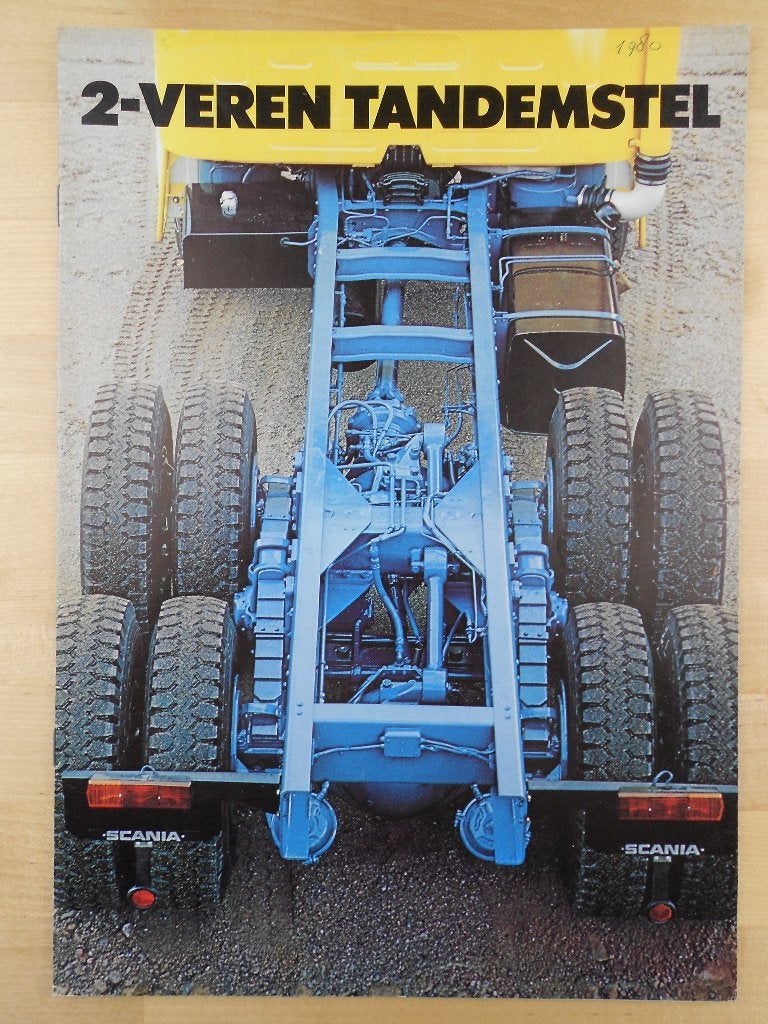 Scania 6x4 Tandemstel Brochure 1975 – LT 145 LT 111 Torpedo, Ophalen of Verzenden, Zo goed als nieuw, Overige merken, Scania