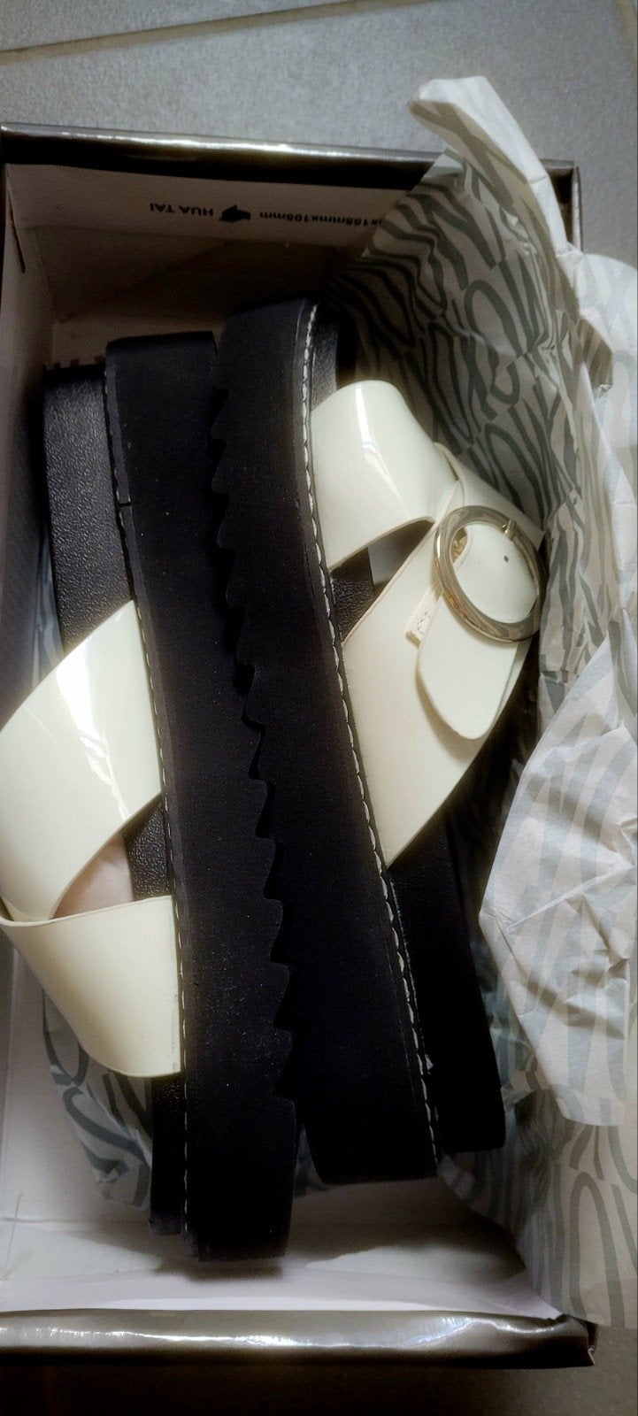 OXMOX Sandalen met dikke zool - Maat 38, Wit, Nieuw, OXMOX, Sandalen of Muiltjes
