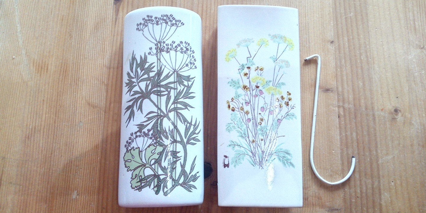 Vintage LUCHTBEVOCHTIGERS voor radiator, +/- 20x9x3,5 cm, Ophalen of Verzenden, Gebruikt, Vintage