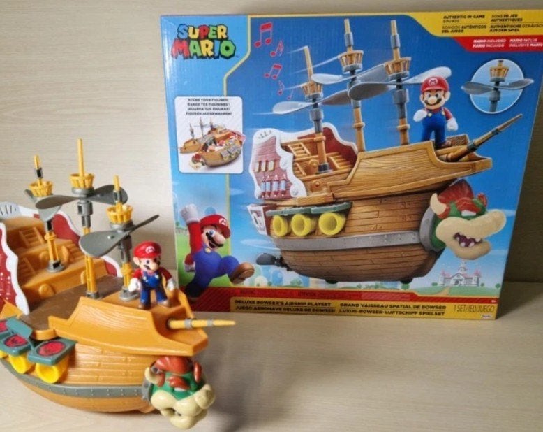 Super Mario - Deluxe Playset - Bowser's Airship, Nintendo, Nintendo, Nintendo, Ophalen of Verzenden