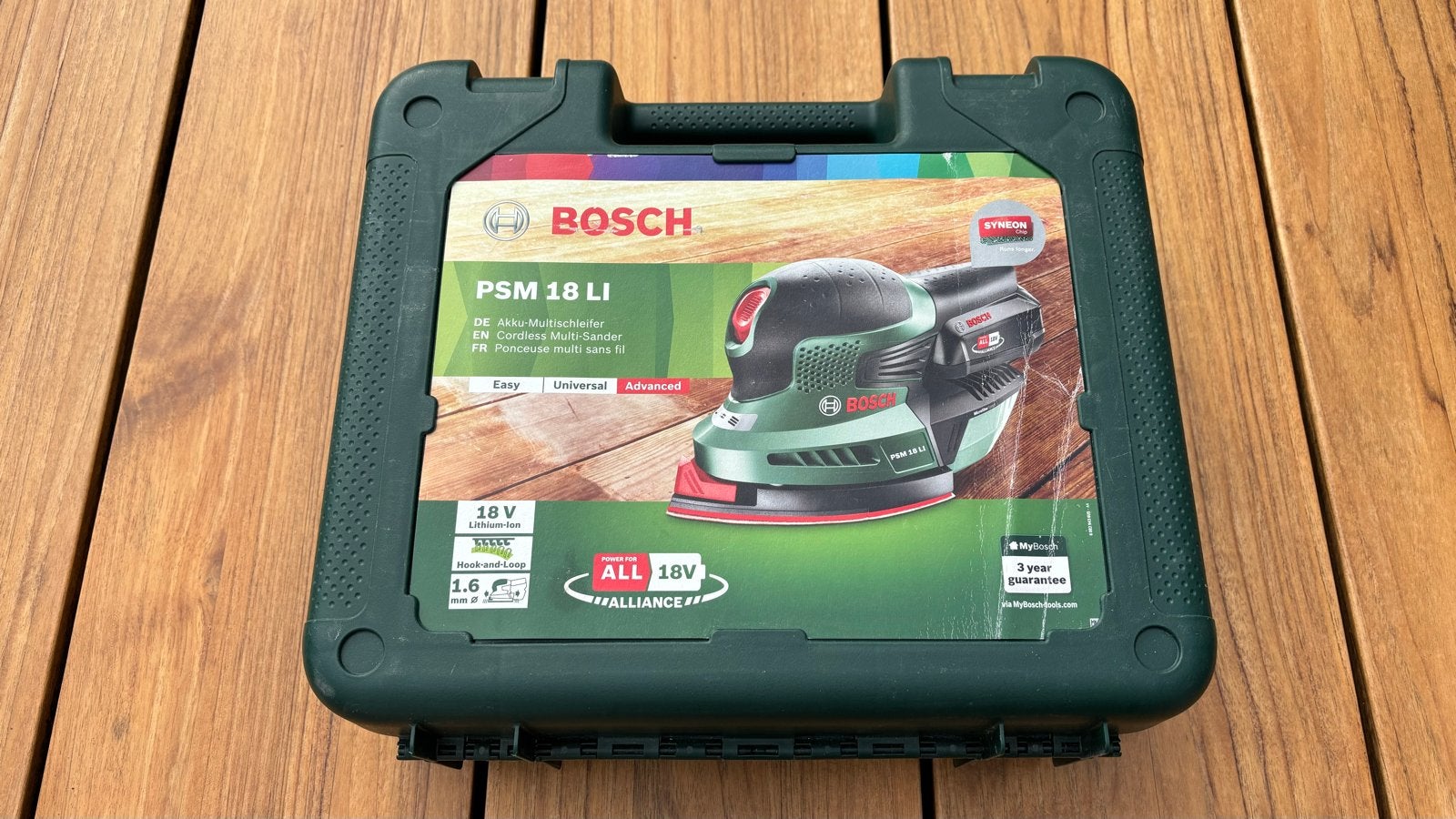 Bosch PSM 18 LI Accu Multischuurmachine (defect kogellager), Ophalen of Verzenden, Gebruikt, Minder dan 600 watt, Overige typen