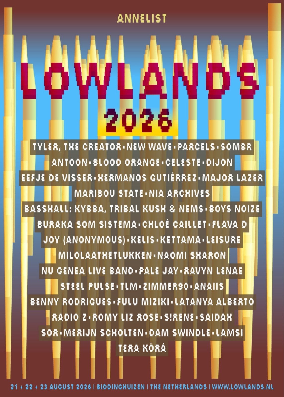 Lowlands bandje voor de zondag!, Eén persoon