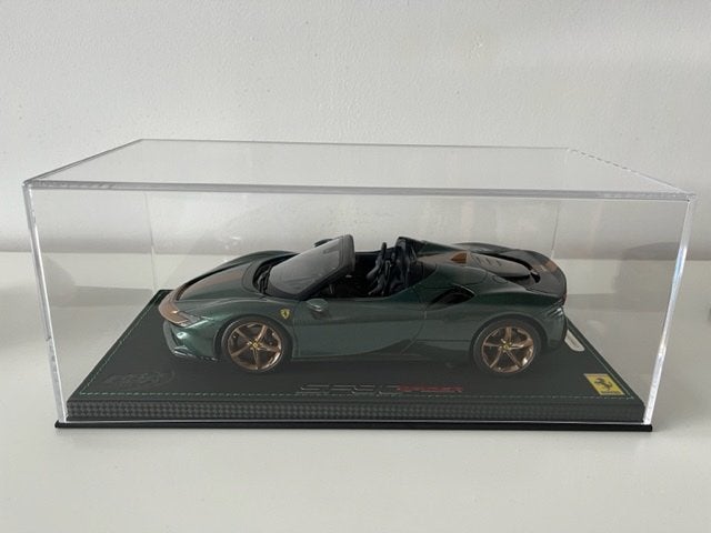 BBR Ferrari SF90 Spider Verde Zeltweg/gold stripe P18198G, Ophalen of Verzenden, Nieuw, Auto, Overige merken