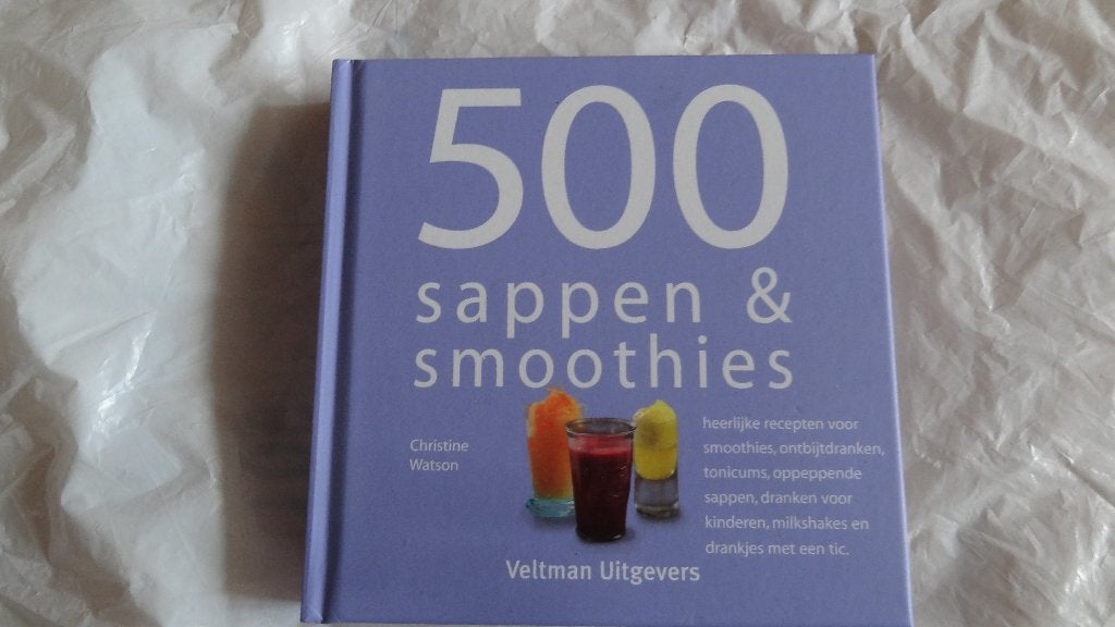 NIEUW boek : 500 Sappen & Smoothies met GRATIS een artikel, Overige typen, Nieuw, Ophalen of Verzenden, Christine Watson